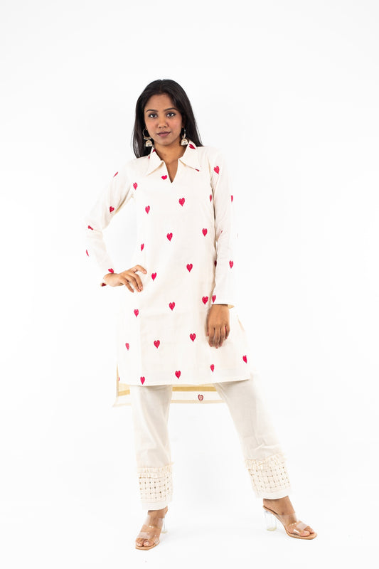 Aline Suit With Elegant Bottom Design