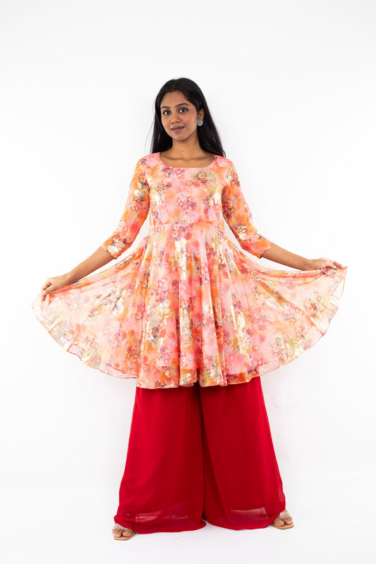 Umbrella plazo and frock