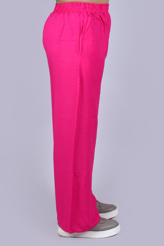 Rosy Pink Plazzo